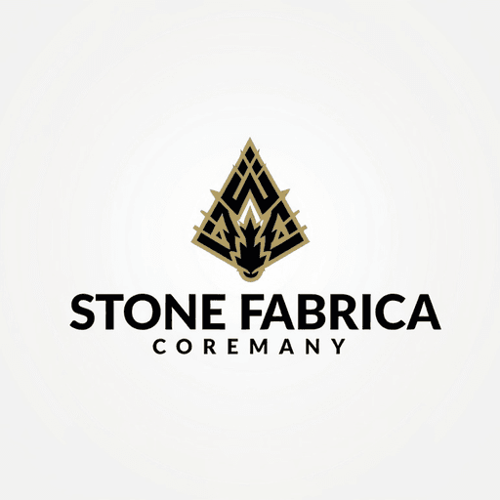 AI Design for create a logo for a granite company called stone fabrica, should have some sort of granite element to it
