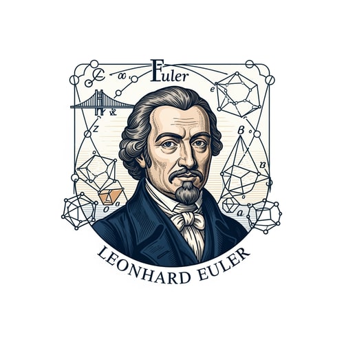 AI Design for a pictorial logo of Leonhard Euler