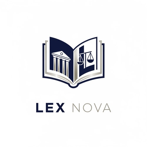 AI Design for A modern law book logo