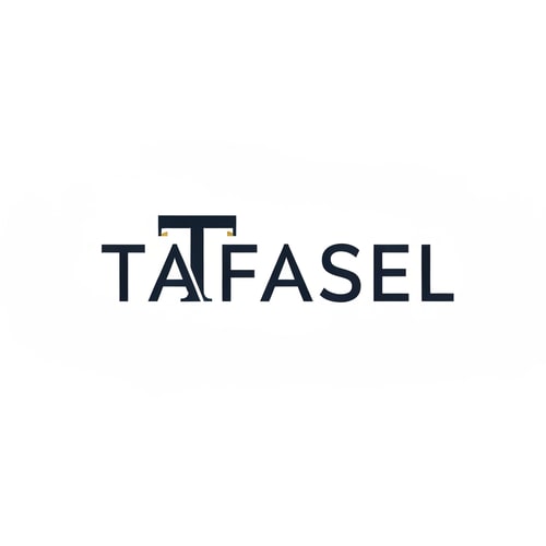 AI Design for Design a modern, minimalist wordmark logo for a general contracting company named “TAFASEL”.

The logo must be text-based only, using the word TAFASEL as the full logo.
Focus on the first letter “T” by giving it a subtle, clever modification that reflects construction or engineering (e.g., structural balance, beam alignment, modular connection, or architectural form), without making it complex or decorative.
The “T” should feel integrated, strong, and slightly distinctive, but still clean and professional.

Style & Direction:

Minimalist, corporate, high-end
Clean geometry, sharp edges, precise spacing
Inspired by engineering, structure, and stability
No icons, no symbols, no extra graphics — only typography

Colors:

Use deep, rich tones (not light colors) such as:
Dark navy
Charcoal black
Deep steel blue
Subtle metallic gold accent (optional, very minimal)
Avoid bright or washed-out colors

Background:

Pure white background only

Typography:

Custom sans-serif or geometric font
Balanced letter spacing
Slight bold weight to reflect strength and reliability

Output:

Centered composition
High resolution
Flat design (no mockups, no shadows, no textures)
Clean vector-style appearance
