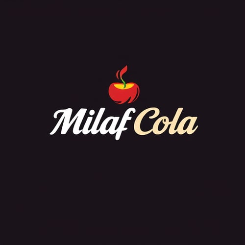 AI Design for Milaf Cola logo modern design