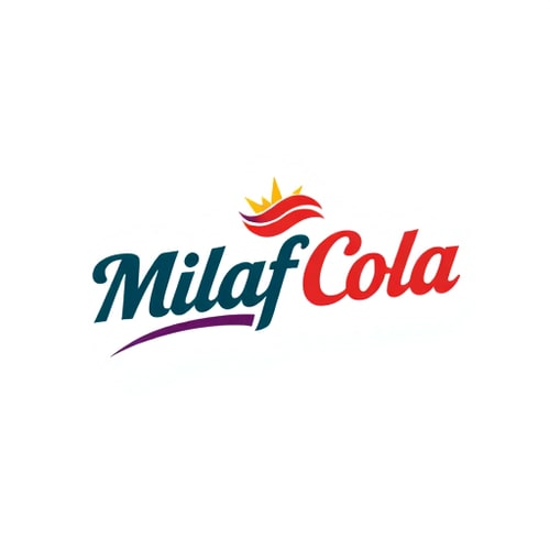 AI Design for Milaf Cola logo modern design