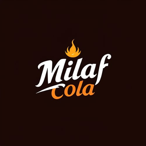 AI Design for Milaf Cola logo modern design