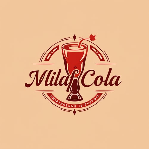 AI Design for Milaf Cola Drinking stylish luxury creative logo