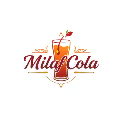 AI Design for Milaf Cola Drinking stylish luxury creative logo