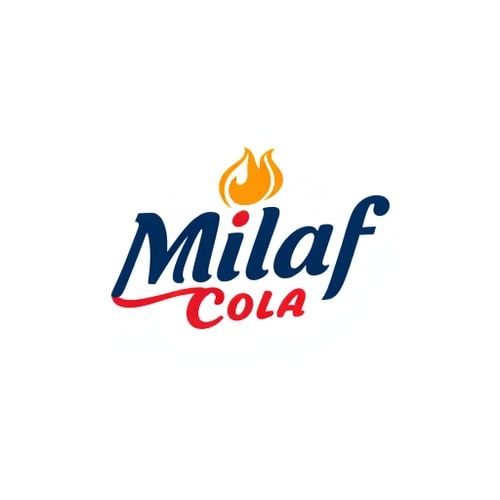 AI Design for Milaf Cola logo modern design