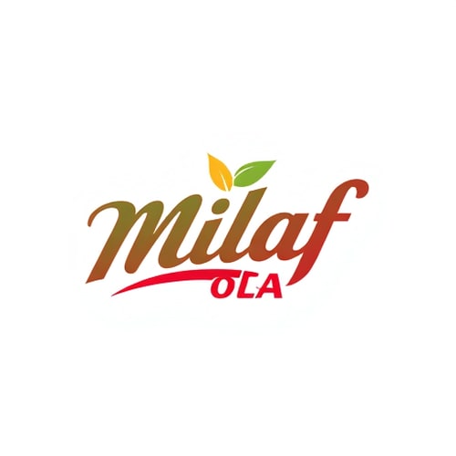 AI Design for Milaf Cola logo modern design with curve stylish font