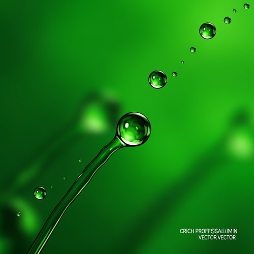 AI Design for Fine water droplets A macro-focused, minimalist composition with sharp clarity on the water elements, A vibrant palette consisting of deep green and bright parrot green, Crisp HDR lighting that enhances the luminosity and reflective quality of the mist, Modern vector graphic design style featuring smooth gradients and clean professional lines, Maintain a strictly stylized vector aesthetic with no photographic elements or noise, A seamless background blending intense green and parrot green tones.