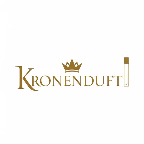 AI Design for Please make a logo for my perfume brand, Brand name Kronenduft
Typography logo, Add Crown & perfume bottle