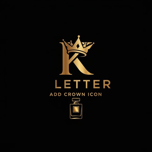 AI Design for Please make a logo for my perfume brand, K Letter Add Crown icon

Typography logo, Add Crown & perfume bottle