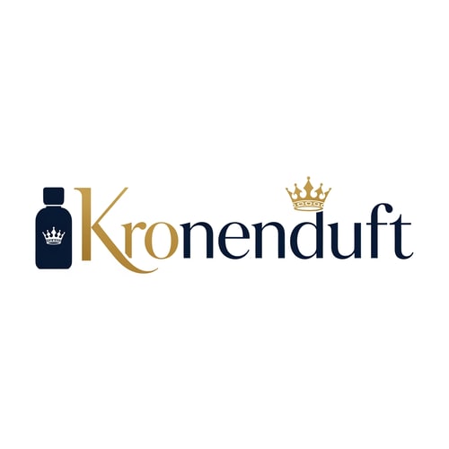 AI Design for Please make a logo for my perfume brand, Brand name Kronenduft
Typography logo, Add Crown & perfume bottle