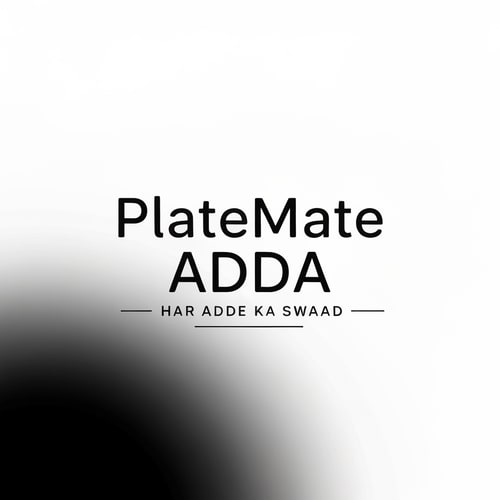 AI Design for I want to make a Food & logo (Minimal & Simple)
"PlateMate Adda"
Tagline:- Har Adde Ka Swaad

Concept:- 2 Dost beth ke khana kha street par beth ke khana kha rahe hain aur table alg alg tarhe ki dish hain jaise burgur, pizza, noodles.
Cartoon character
