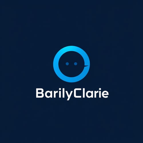 AI Design for make a logo with dark blue and light blue smily face on it 