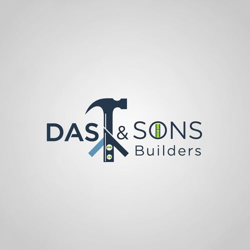 AI Design for I want some logo references for builders. DAS & SONS is the company name. generate simple and elegant, and creative, and convey to audience. generate 10 different styles