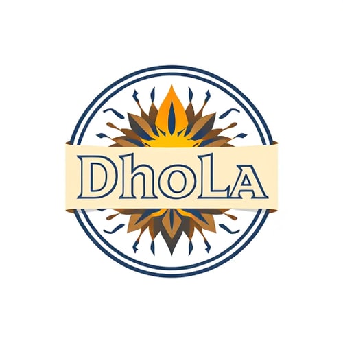 AI Design for MAKE LOGO OF NAME DHOLA BRAND