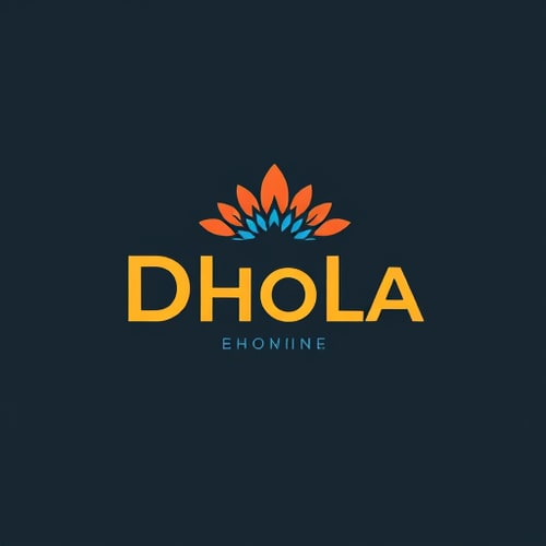 AI Design for MAKE ASTHATIC LOGO OF NAME DHOLA BRAND