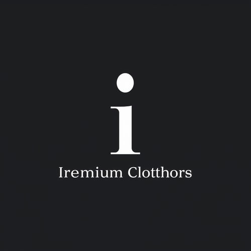 AI Design for create a logo using the letter i and this logo has to be minimalist and elegant and it is for a premium clothing store