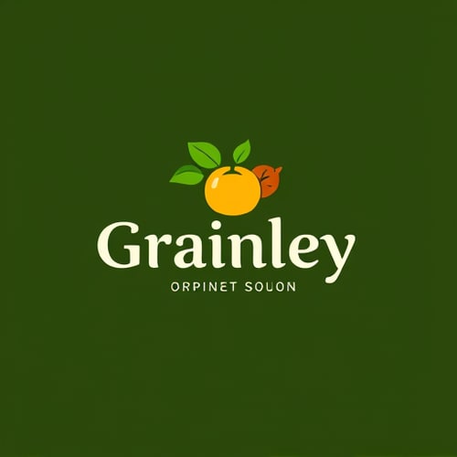 AI Design for i have company of dry fruits name as grainley please create a premium logo