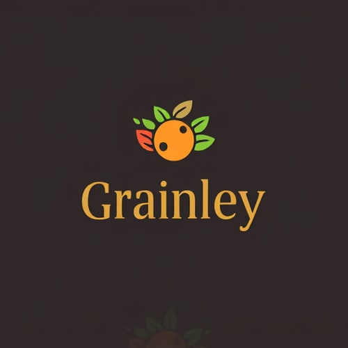 AI Design for i have company of dry fruits name as grainley please create a premium logo