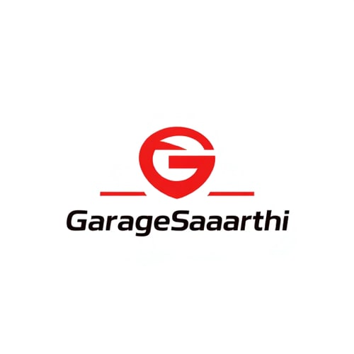 AI Design for I have one web portal called GarageSaarthi and for that I need once logo, this portal is for manage garage things, for that generate a minimal elegant logo in red & black color combination