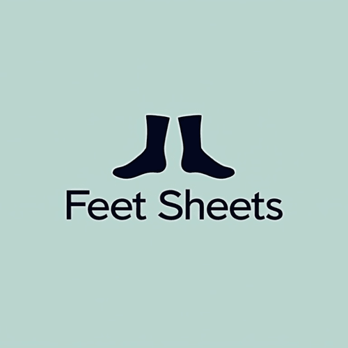 AI Design for Logo for a brand that is called feet sheets for a sock company