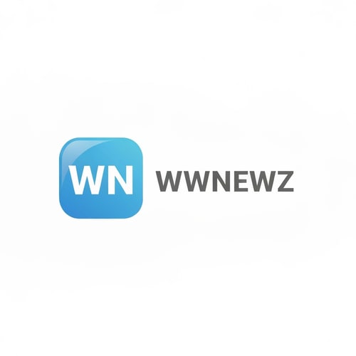 AI Design for A modern minimalistic logo design. A rounded square icon with a smooth gradient background (light blue to sky blue). Inside the box, bold white letters 'WN' in a clean sans-serif font, centered. Next to the icon, the text 'WWNEWZ' in sleek gray modern font, simple and professional style, similar to tech blogs. Flat design, clean, sharp, and digital media brand style.