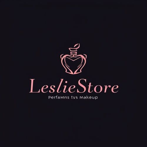 AI Design for crear logo para venta de perfumes makeup con nombre: lesliestore