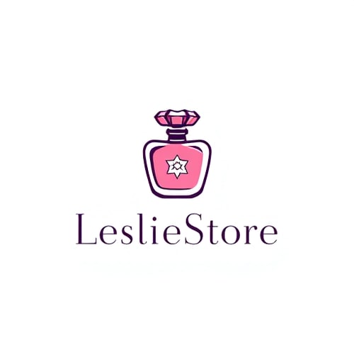 AI Design for crear logo para venta de perfumes makeup con nombre: lesliestore