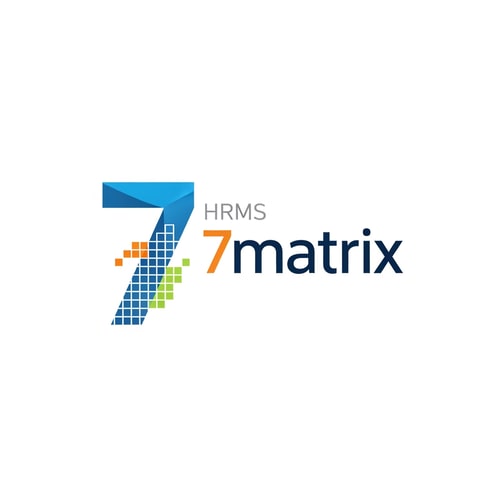 AI Design for i need logo for my hrms software name 7matrix