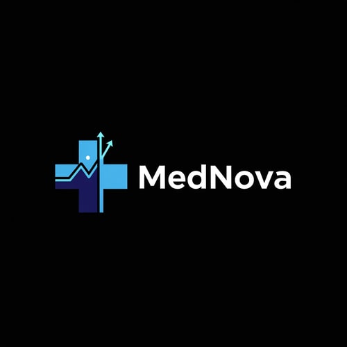 AI Design for Design a modern, professional healthcare logo for a brand named “MedNova”, optimized for use on a black or very dark background.
The logo should feel clean, futuristic, and trustworthy, suitable for a medical hospital, healthcare platform, or health-tech company.
Incorporate a medical symbol such as a cross, heartbeat line, stethoscope, or abstract human-care icon, subtly blended with a modern tech-inspired element to represent innovation and progress.
Color palette: medical blue, deep navy blue, white, with optional soft cyan accents for highlights.
The logo must have strong contrast against a black background, with white or light-colored elements clearly visible.
Style: minimal, flat, premium, clean vector design — no gradients, no shadows.
Typography: modern sans-serif, bold but friendly, high readability, professional healthcare branding.
Background: solid black or transparent.
No mockups, no 3D effects, no textures — pure vector-style logo, suitable for website header, mobile app icon, and branding.