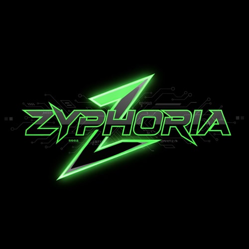 AI Design for Create a modern esports gaming logo for a brand called Zyphoria.
The logo should have a bold futuristic gaming font with sharp edges and a strong competitive feel.

Style inspired by modern esports teams and gaming platforms.

Colors: neon green (#a3ff12), black, and dark grey, with glowing neon accents.

Design the text Zyphoria with a stylized "Z" symbol or gaming emblem behind or beside it.

Add subtle cyberpunk UI elements, energy lines, or digital tech patterns similar to a high-end gaming website interface.

The logo should feel aggressive, powerful, and futuristic, suitable for a gaming platform or esports brand.

Background: dark or transparent, so it works on a dark gaming website.

Style: clean esports logo, minimal but bold, glowing edges, modern gaming identity.