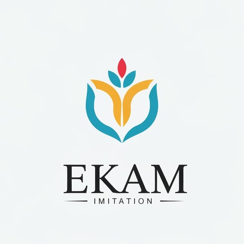 AI Design for create logo for jewellery imitation company and company name is Ekam Imitation