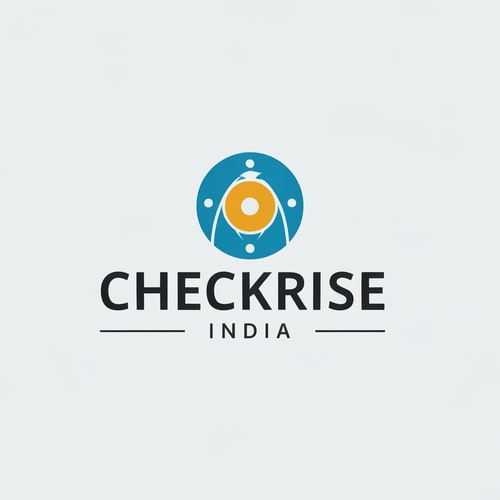 AI Design for create a corporate logo of a company CHECKRISE INDIA