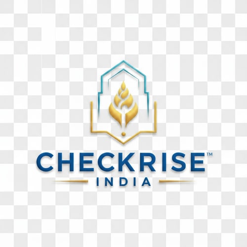 AI Design for WRITE CHECKRISE INDIA IN BLUE COLOUR