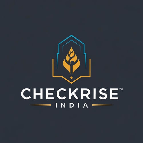 AI Design for create a corporate logo of a company CHECKRISE INDIA