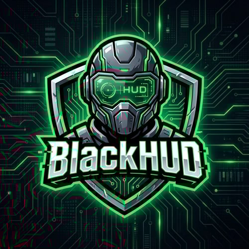 AI Design for DIFFERENT LOGO FOR YOUTUBE GAMING CHANNEL 'BlackHUD'