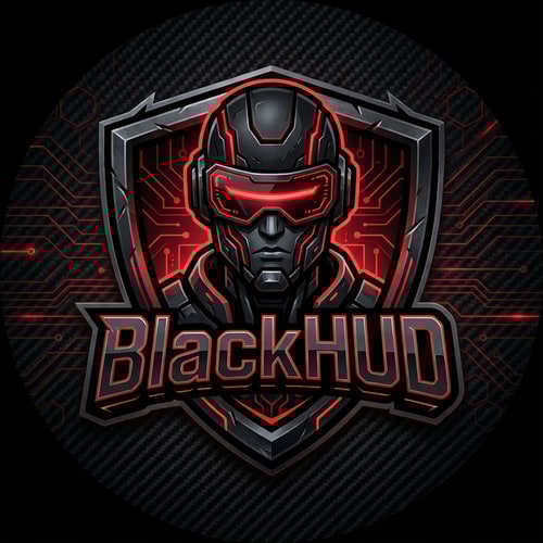 AI Design for A DIFFERENT LOGO DARK IN COLOR FOR YOUTUBE CHANNEL 'BlackHUD'