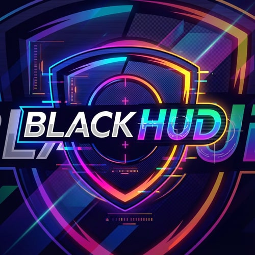 AI Design for UNQIUE DIFFERENT COLOURFULL STYLE LOGO FOR YOUTUBE GAMING CHANNEL 'BlackHUD'
