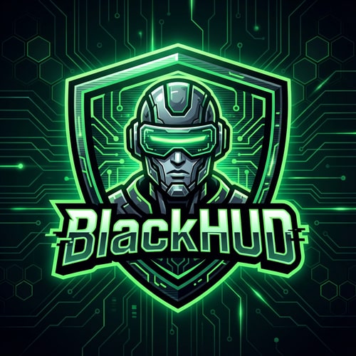 AI Design for CREATE A UNQIUE STYLE LOGO FOR YOUTUBE GAMING CHANNEL 'BlackHUD'