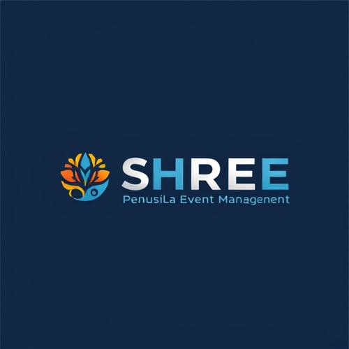 AI Design for cerate a logo with name SHREE penusila event management