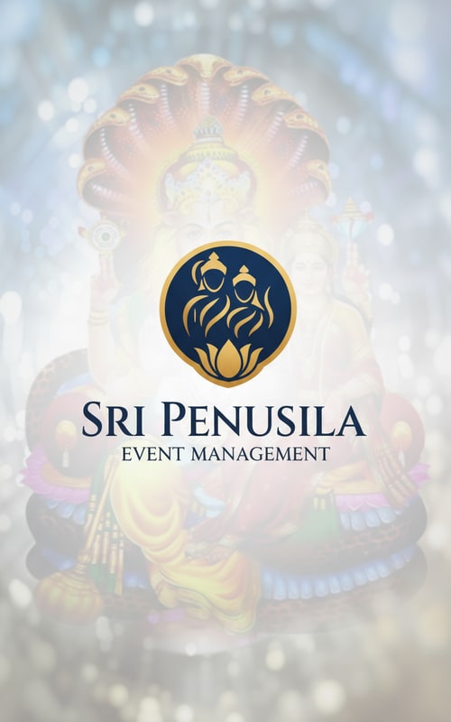 AI Design for cerate a logo with name sri  penusila event management