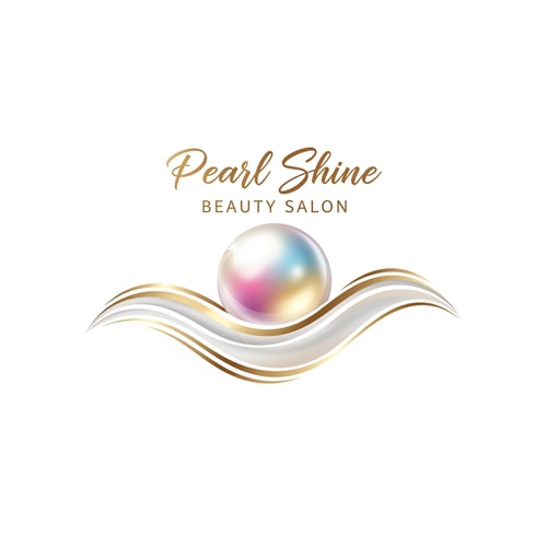 AI Design for Pearl shine beauty salon logo