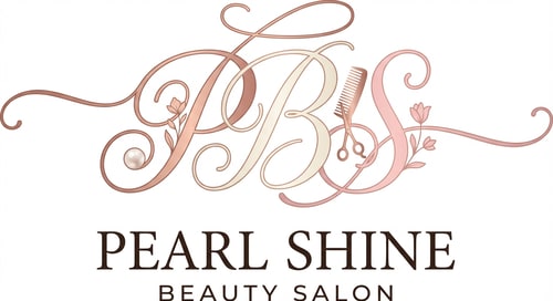 AI Design for Make logo with letter P, B & S reflecting beauty saloon