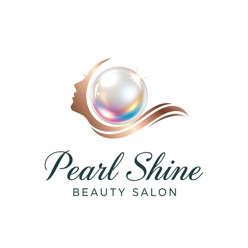 AI Design for Pearl shine beauty salon logo