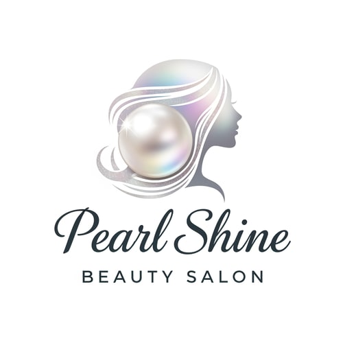 AI Design for Pearl shine beauty salon logo
