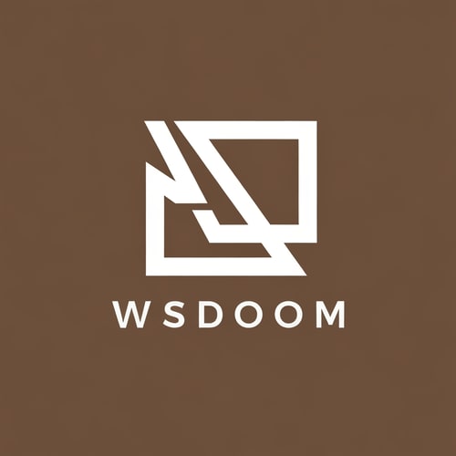 AI Design for a logo with the letter ק its mixed with wisdom and tech be creative