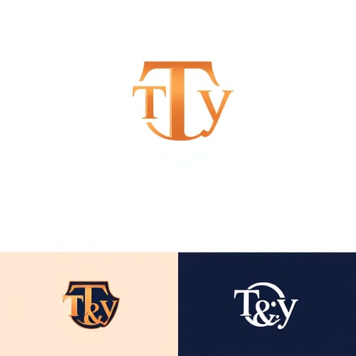 AI Design for Create a monogram logo by the letter of t &y