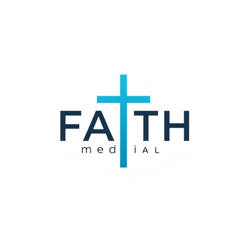 AI Design for design a logo for faith media with a cross incorporated in a seemless way for a marketing business