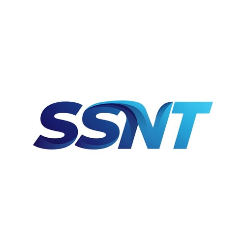 AI Design for SSNT letter vector logo
