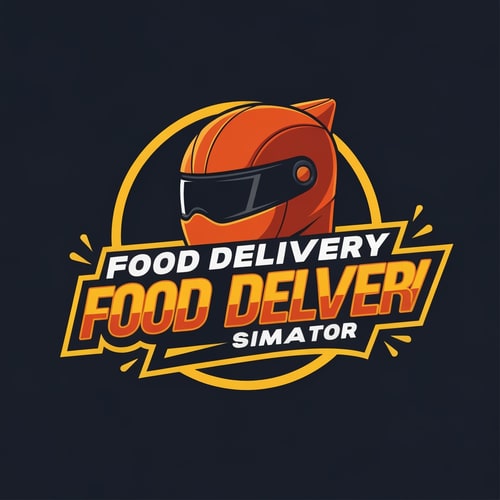 AI Design for Rider Food Delivery Simulator Logo